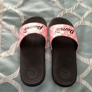 Puma Pink and Black Sport Sandals